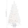 Artificial Christmas Tree with LEDs White – 65×35 cm