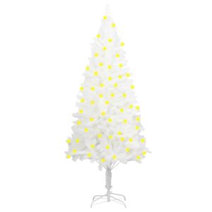 Artificial Christmas Tree with LEDs White – 180×90 cm