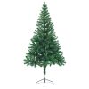 Artificial Christmas Tree with LEDs&Ball Set Branches – 150×70 cm, Green and Gold