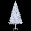 Artificial Christmas Tree with LEDs&Ball Set Branches – 210×105 cm, White and Gold