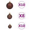 Artificial Christmas Tree with LEDs&Ball Set Green – 240×100 cm, Gold
