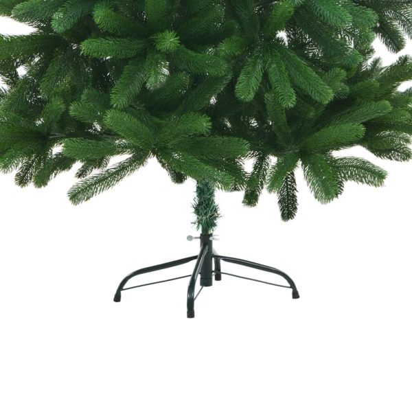 Artificial Christmas Tree with LEDs&Ball Set Green – 210×105 cm, White