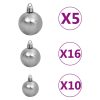 Artificial Christmas Tree with LEDs&Ball Set Green – 240×150 cm, White
