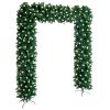 Christmas Tree Arch with LEDs Green 240 cm