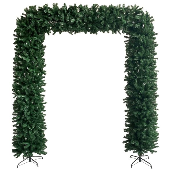Christmas Tree Arch with LEDs&Ball Set Green 240 cm – Rose
