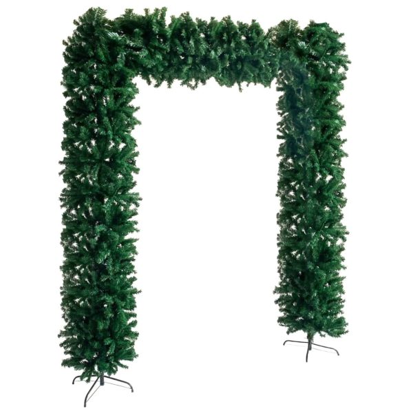 Christmas Tree Arch with LEDs&Ball Set Green 240 cm – Rose