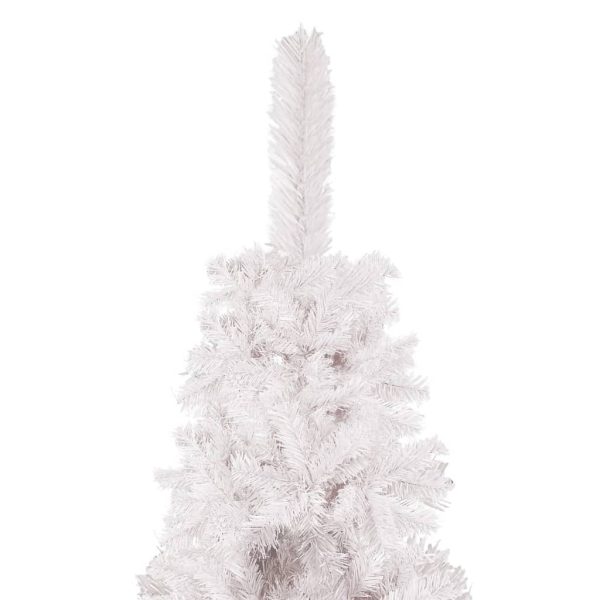Slim Christmas Tree with LEDs&Ball Set – 120×38 cm, White and Rose