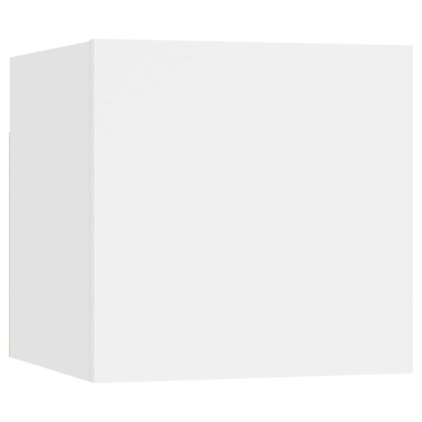 Deming 6 Piece TV Cabinet Set Engineered Wood – 80x30x30 cm, White