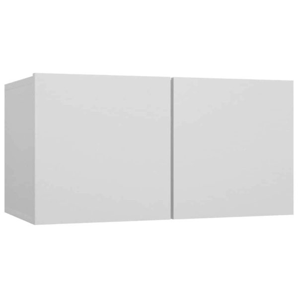 Stoneham 4 Piece TV Cabinet Set Engineered Wood – 60x30x30 cm, White