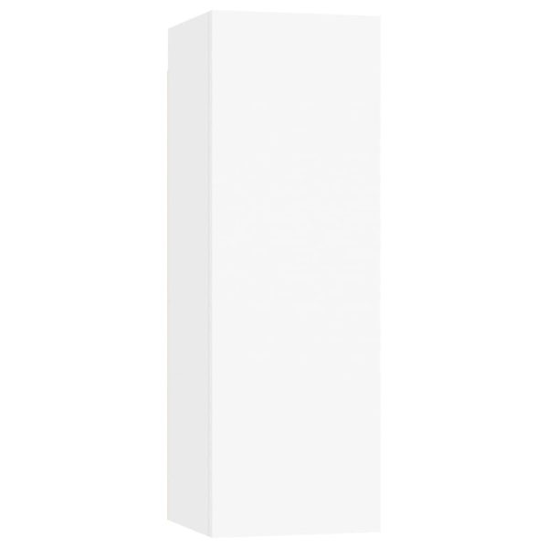 Stoneham 4 Piece TV Cabinet Set Engineered Wood – 80x30x30 cm, White