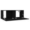 Fareham 5 Piece TV Cabinet Set Engineered Wood – 80x30x30 cm, Black