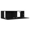 Fairhope 3 Piece TV Cabinet Set Engineered Wood – 100x30x30 cm, Black