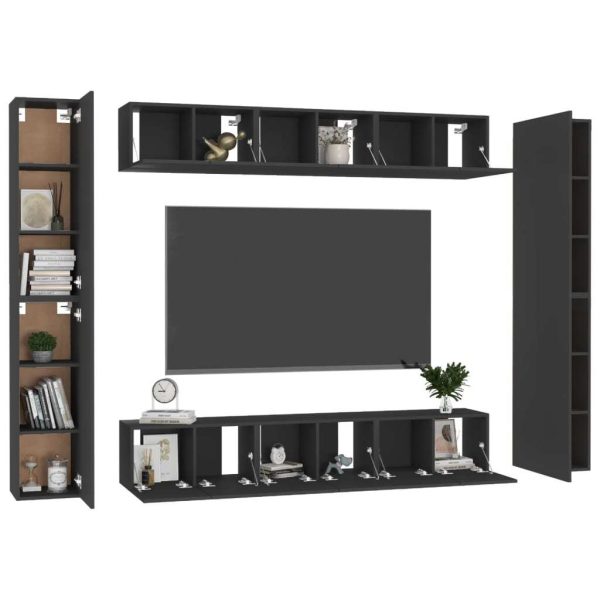 Buckley 6 Piece TV Cabinet Set Engineered Wood