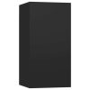 Olivehurst 5 Piece TV Cabinet Set Engineered Wood – 30.5x30x60 cm, Black