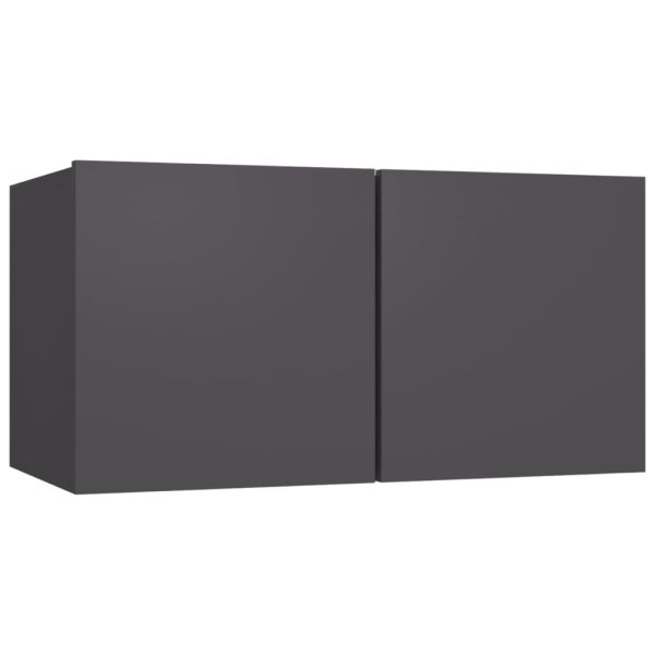 Caledonia 8 Piece TV Cabinet Set Engineered Wood – 60x30x30 cm, Grey