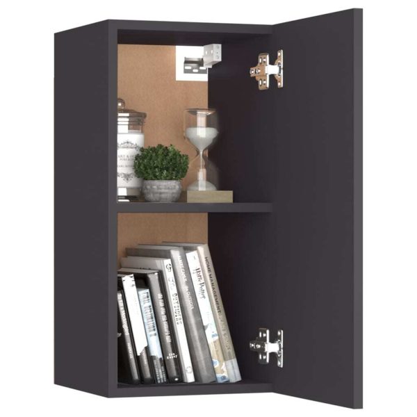 Fairhope 3 Piece TV Cabinet Set Engineered Wood – 60x30x30 cm, Grey