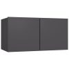 Stoneham 4 Piece TV Cabinet Set Engineered Wood – 60x30x30 cm, Grey