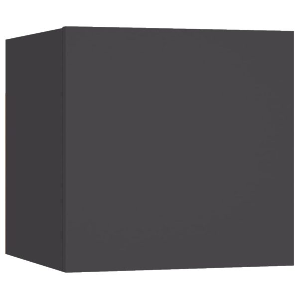 Bourne Wall Mounted TV Cabinets 8 pcs 30.5x30x30 cm – Grey