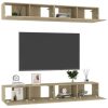 Dearborn TV Cabinets 4 pcs Engineered Wood – 100x30x30 cm, Sonoma oak