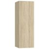 Maclean 4 Piece TV Cabinet Set Engineered Wood – 60x30x30 cm (3 pcs), Sonoma oak