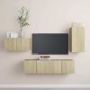 Culpeper 4 Piece TV Cabinet Set Engineered Wood – 30.5x30x60 cm, Sonoma oak