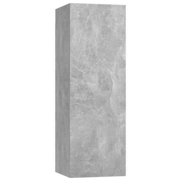 Maclean 4 Piece TV Cabinet Set Engineered Wood – 60x30x30 cm (3 pcs), Concrete Grey