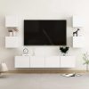 Honiton 6 Piece TV Cabinet Set Engineered Wood – 80x30x30 cm, High Gloss White
