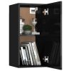 Fairhope 3 Piece TV Cabinet Set Engineered Wood – 60x30x30 cm, High Gloss Black