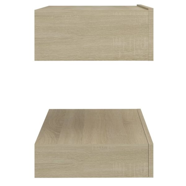 Poughkeepsie Bedside Cabinet 60×35 cm Engineered Wood – Sonoma oak, 1