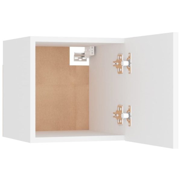 Racine Bedside Cabinet 30.5x30x30 cm Engineered Wood – White, 2