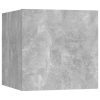 Racine Bedside Cabinet 30.5x30x30 cm Engineered Wood – Concrete Grey, 1