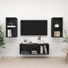 Elmira 3 Piece TV Cabinet Set Engineered Wood – Black