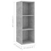 Covina 3 Piece TV Cabinet Set Engineered Wood – Concrete Grey