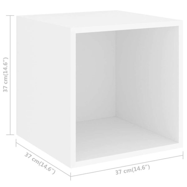 Shenandoah 4 Piece TV Cabinet Set Engineered Wood – White