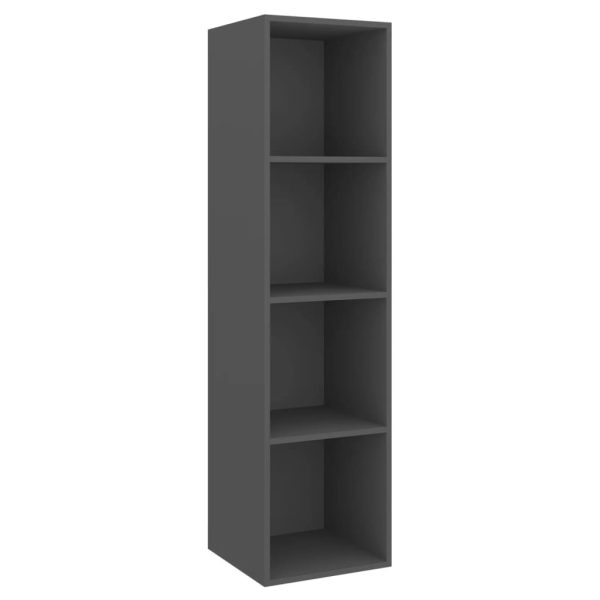 Nain Wall-mounted TV Cabinets 2 pcs Engineered Wood – Grey