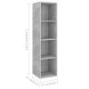 Smethwick 2 Piece TV Cabinet Set Engineered Wood – Concrete Grey
