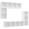 Dover 4 Piece TV Cabinet Set Engineered Wood – White