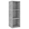 Dover 4 Piece TV Cabinet Set Engineered Wood – Concrete Grey