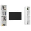 Grants Wall-mounted TV Cabinets 2 pcs Engineered Wood – White