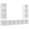 Rainhill Wall-mounted TV Cabinets 4 pcs Engineered Wood – White