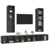 Cockermouth Wall-mounted TV Cabinets 4 pcs Engineered Wood – Grey