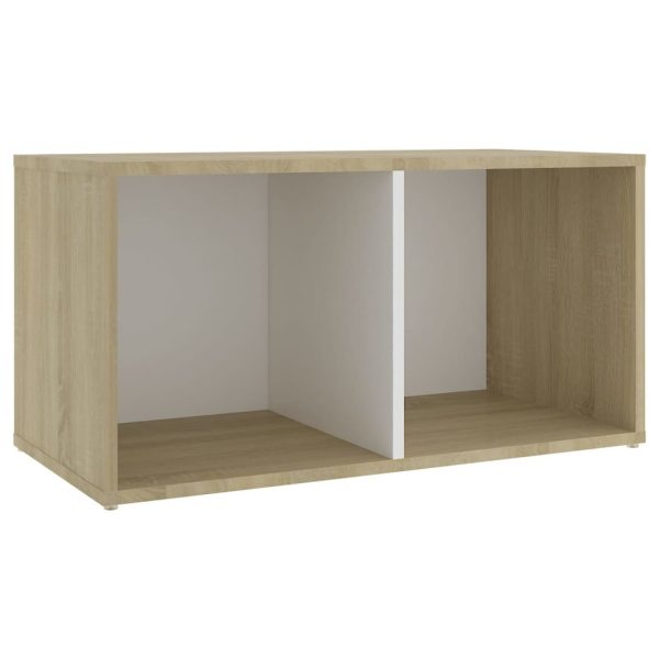 Bridgnorth TV Cabinets 2 pcs Engineered Wood – 72x35x36.5 cm, White and Sonoma Oak
