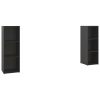 Bridgnorth TV Cabinets 2 pcs Engineered Wood – 107x35x37 cm, High Gloss Black
