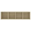 Island TV Cabinets 2 pcs Engineered Wood – 142.5x35x36.5 cm, Sonoma oak
