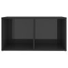 Island TV Cabinets 2 pcs Engineered Wood – 72x35x36.5 cm, High Gloss Grey