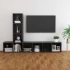Jervois 3 Piece TV Cabinet Set Engineered Wood – Grey