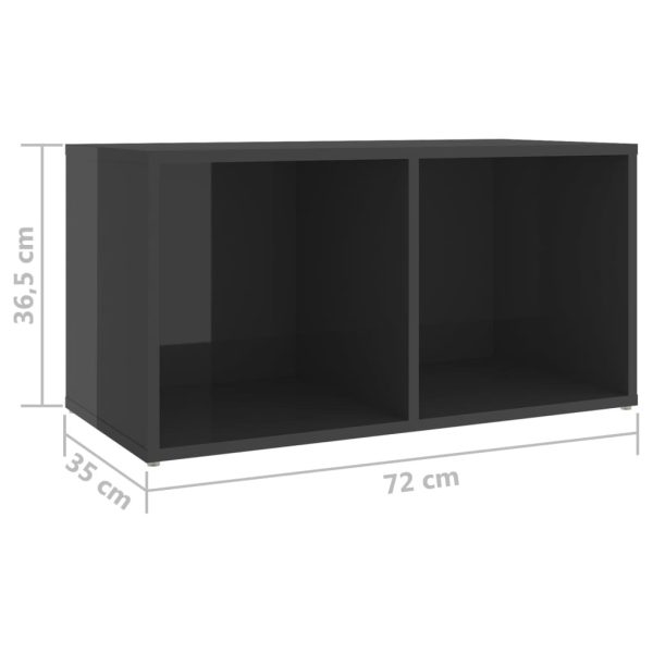 Snyder 5 Piece TV Cabinet Set Engineered Wood – High Gloss Grey