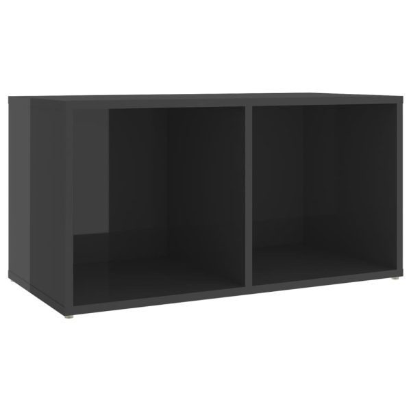 Downers 5 Piece TV Cabinet Set Engineered Wood – High Gloss Grey