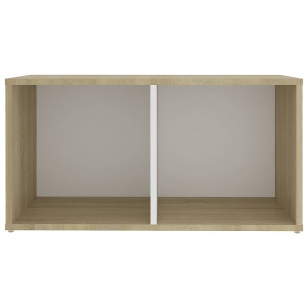 Huddersfield 8 Piece TV Cabinet Set Engineered Wood – White and Sonoma Oak