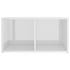 Huddersfield 8 Piece TV Cabinet Set Engineered Wood – High Gloss White